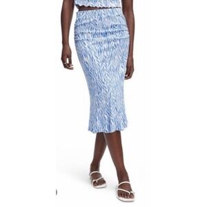 Diane Von Furstenberg Target Sea Twig Pull On Midi Skirt Women's Size Small